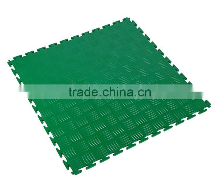 Recyclable material PVC interlocking tiles for retail shops