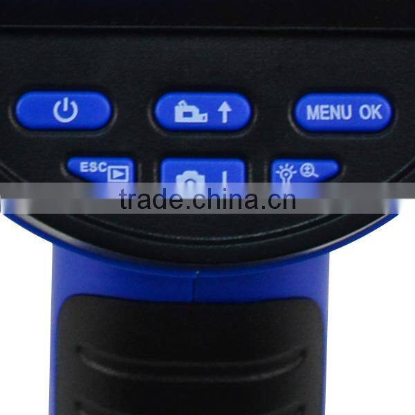 Industrial 3.5inch LCD 5.5mm Camera Video Inspection 6 LED Endoscope Sound Recording Borescope 1M cable Snakescope