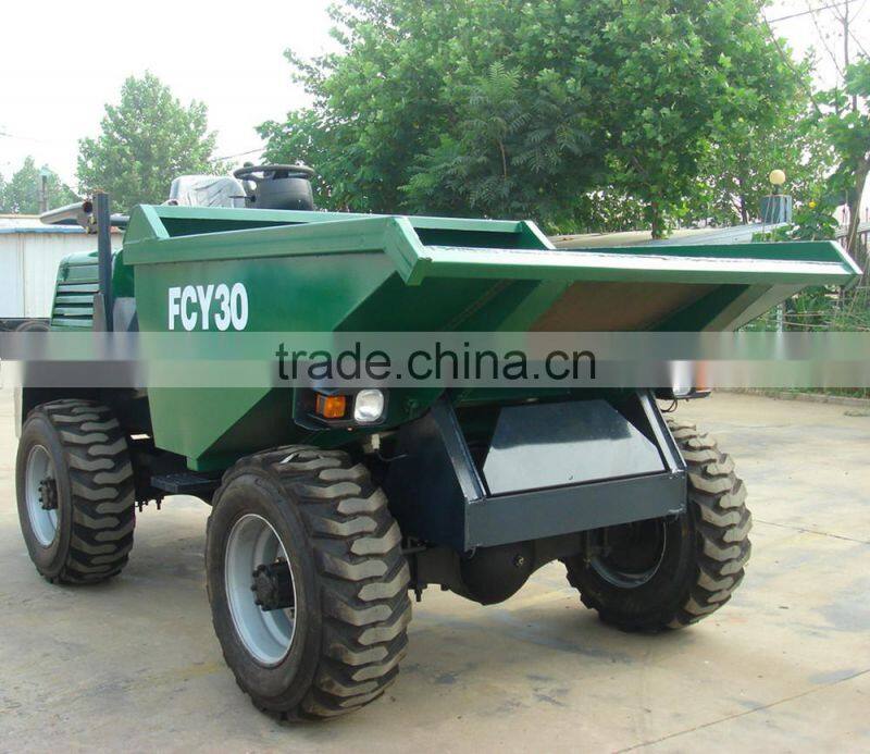 FCY30 3 TON loading mini tipper, small dumper for sale, with cabin or sunshade