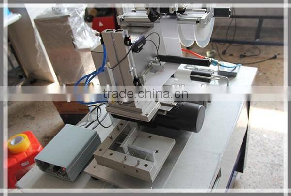 Flat Bottle Label Printing Machine,Semi Automatic Labeling Machine with Date Printer