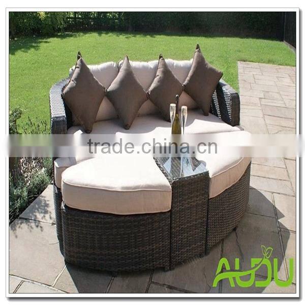 Audu Outdoor Daybed/Outdoor Rattan Garden Daybed