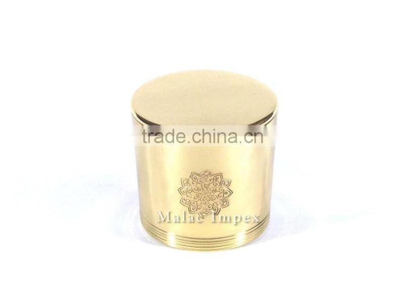 India factory price private label brass candle jar