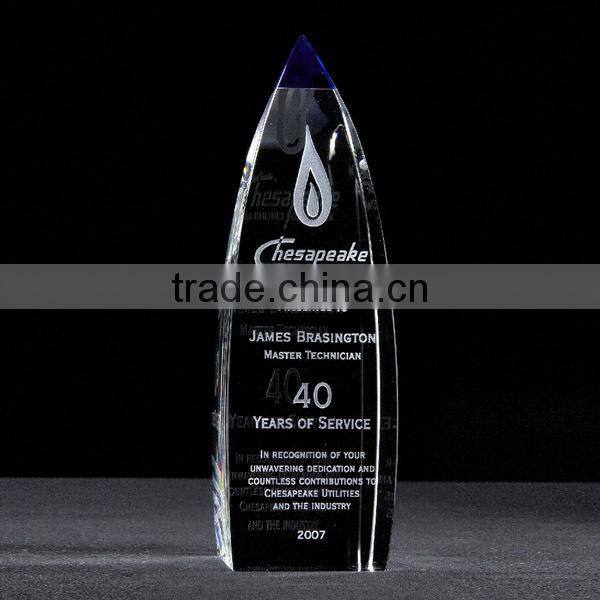 2016 cheap price crystal trophy ,hot selling crystal trophy