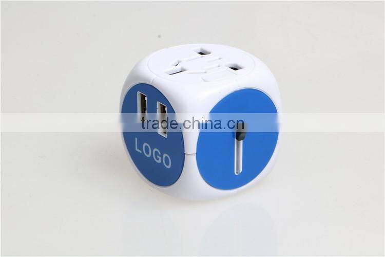 hot sell plug univeral travel double usb adapter world travel adaptor multipurpose plug travel adapter with usb