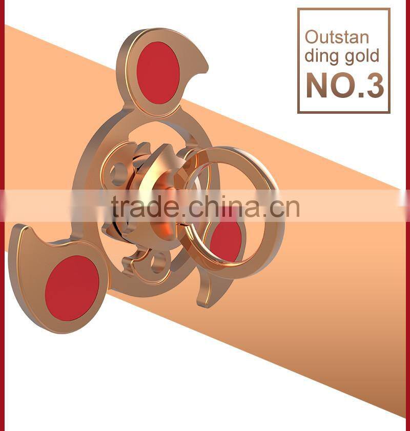 RGKNSE 2017 plastic and metal material ceramic marble fidget toys hand spinner for solve anxiety boring nervous