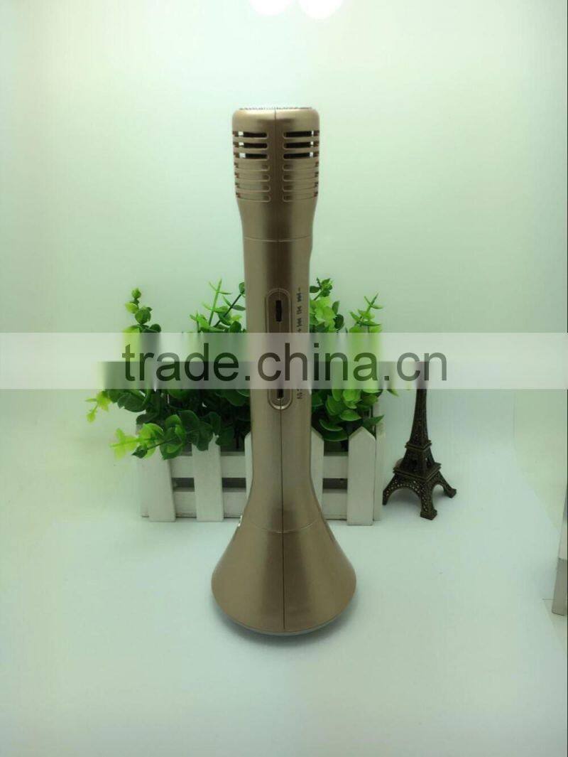 Mini Portable Cheap Hot Sale Bluetooth Wireless Handheld Karaoke With Colorful Flashlight