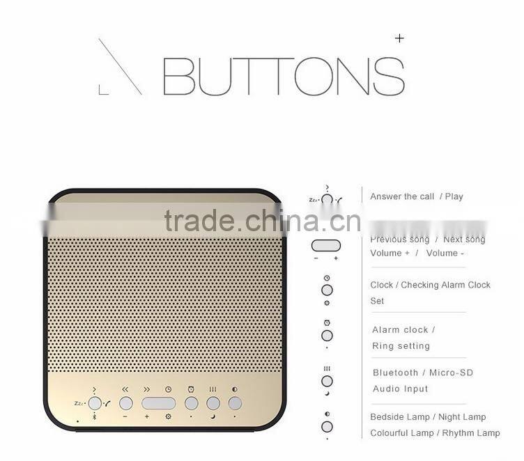 2016 New Arrival Crystal Wireless Multifuction Remote Control Bluetooth Speaker With FM Radio/Night Light/TF Card Supported