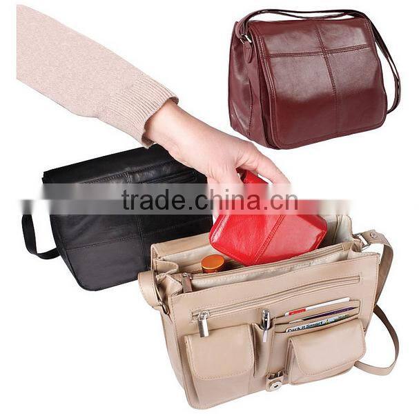 Organiser Handbag with Security Strap