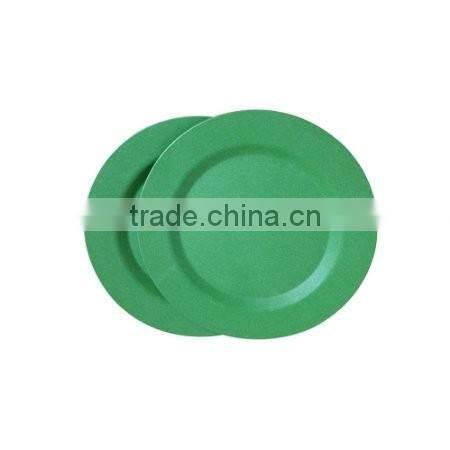 western bamboo fibre biodegradable tableware dishes plate, dishwasher safe plate for camping and party