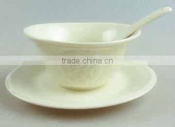3pcs of Chinese dinner set with embossment