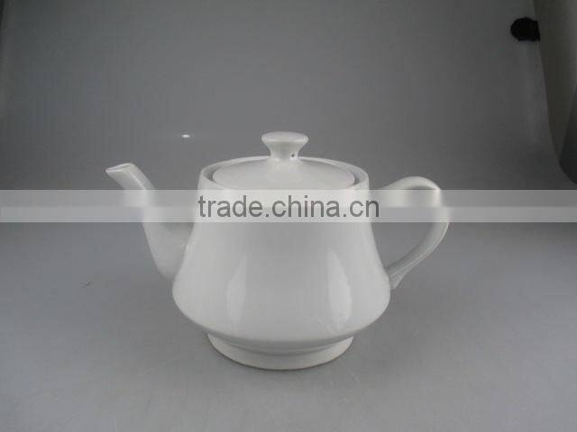 Stocklot white cheap ceramic teapot