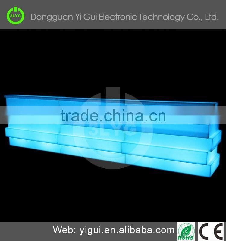 led color changing bar counter and table for party event