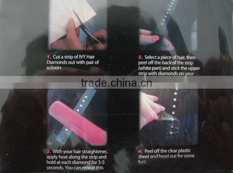 New fashion hair diamond and hair crystal