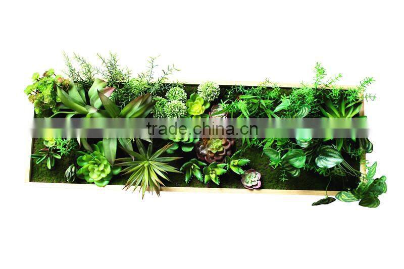 Home garden decorative Artificial Green Plant Wall Hanging photo socket Frames ZWQK06 104