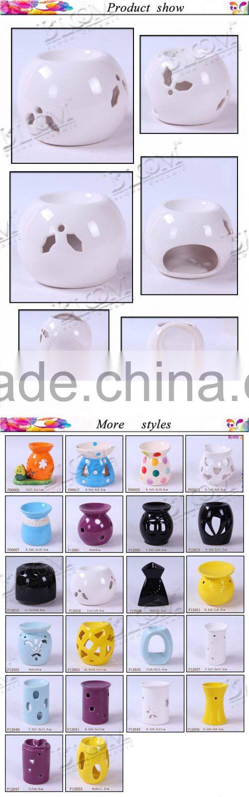 White decoration ceramic incense burners wholesale