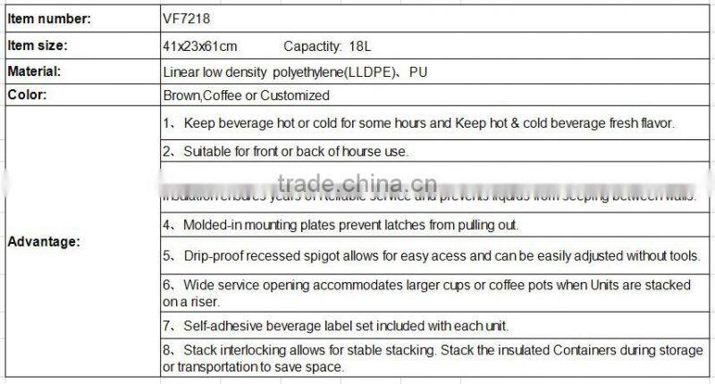 Cheap factory quality PE 18liter barware chinese hot water dispenser