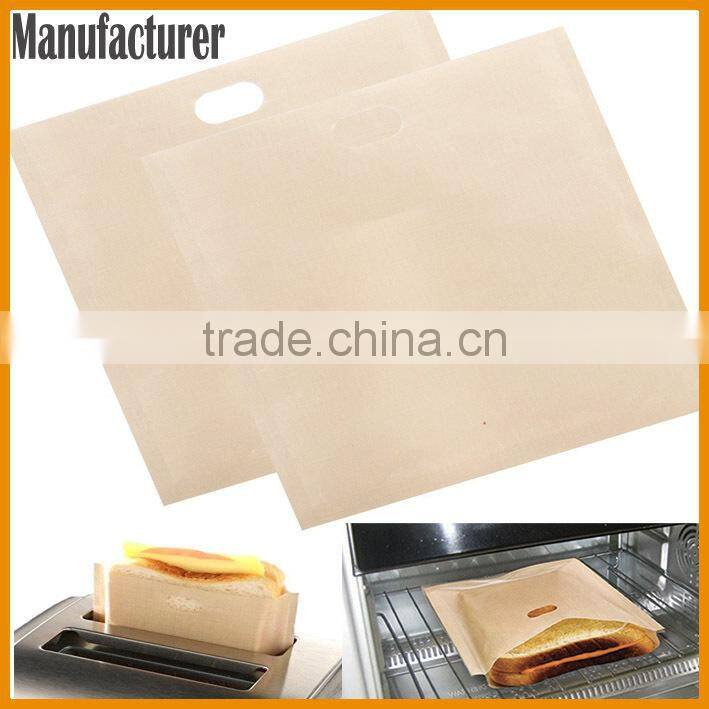 Microwave Toastabags Reusable Non-Stick Sandwich/Snack "In Toaster" Grilling Bags, 2 Pack