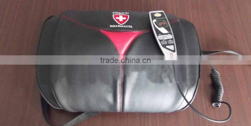 new Back Pleaser Massage Shiatsu Cushion Heat Rolling Chair Lounger Kneading Plus