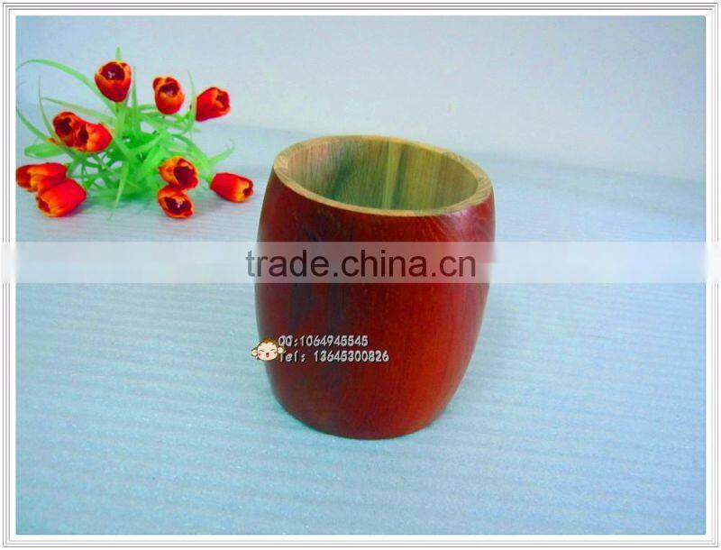 small wooden barrel paulownia wooden bucket with lid for coffee/candy