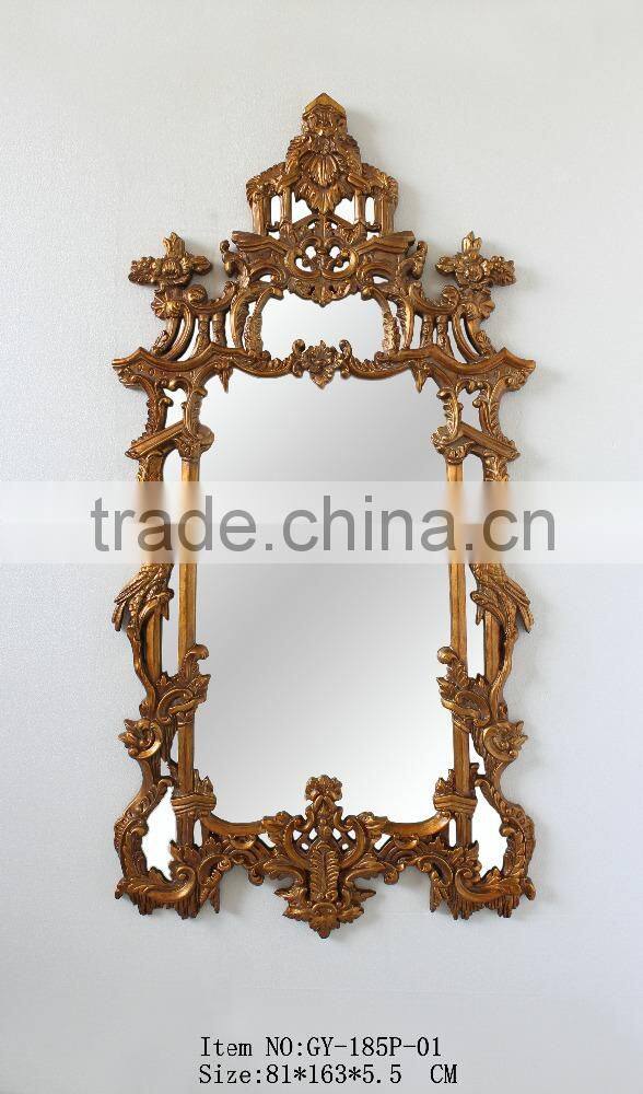 Living Room Furniture Set Classical Marble Top Console Table With Framed Mirror