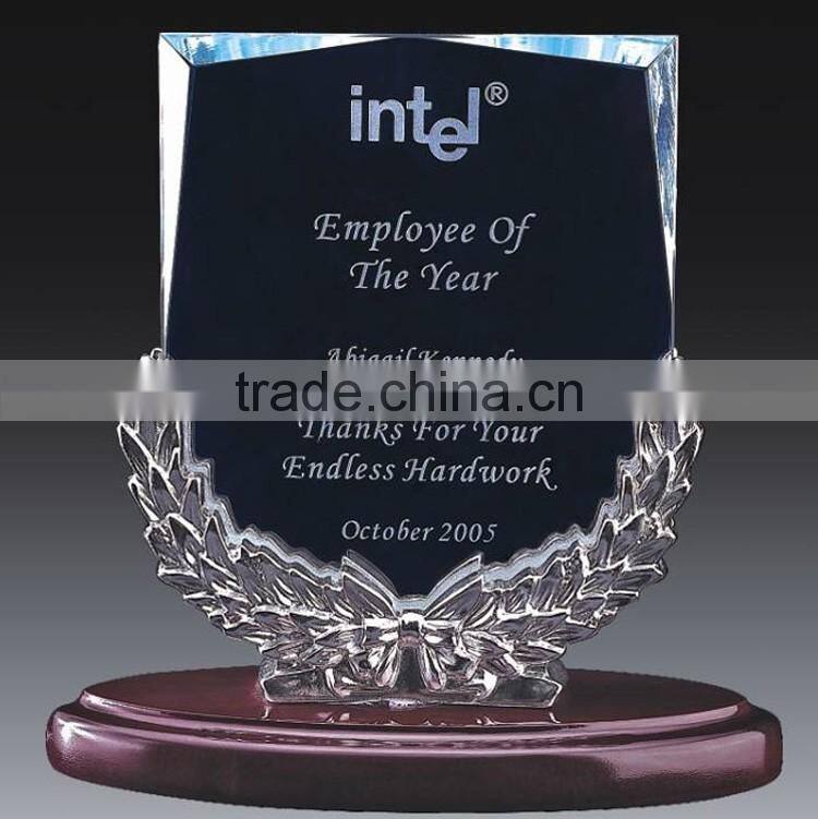 Trade assurance factory wholesale replica flame shaped global achievement crystal award