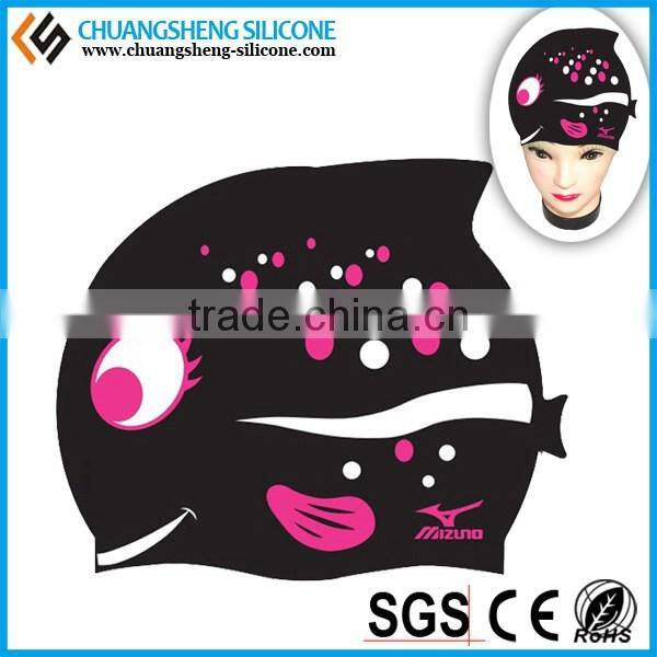 CUSTOMER PRINTING SILICONE SWIM CAP IN KINDS OF COLOR