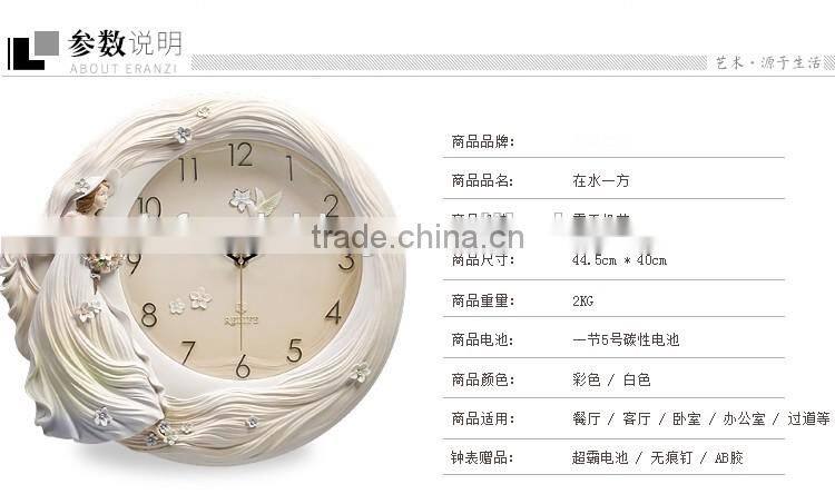 M0028 Momoda Living room dining room Creative fancy elegant 3D tree wall clock quartz home decoration gold silver art wall clock