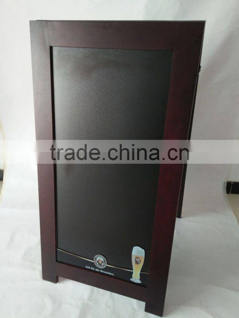 OAK WOODEN STANDING CHALKBOARD