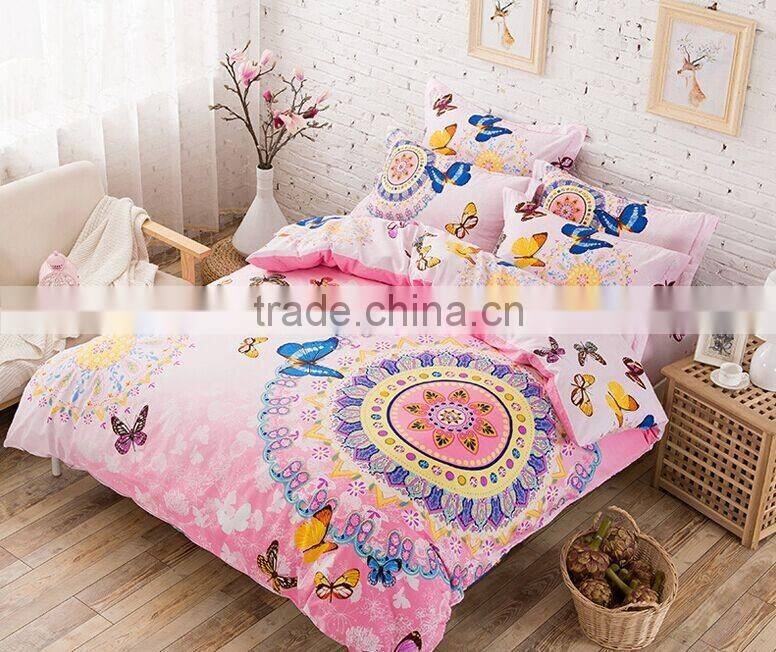 Lovely Pink and White Cozy Bedding Set for Girl's Bedroom BF11-09223f