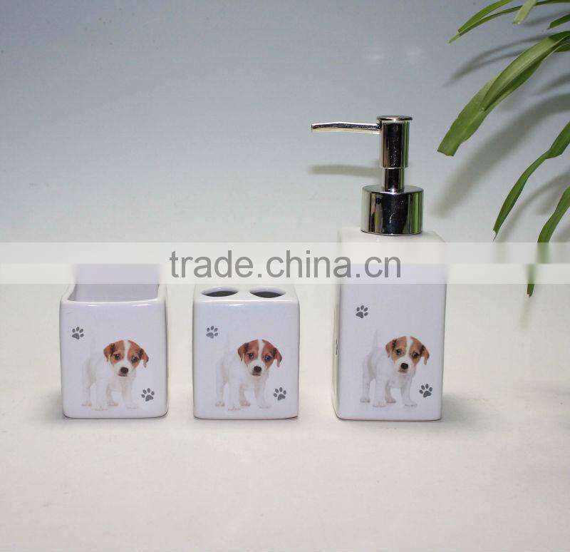 Matte White Bathroom Set