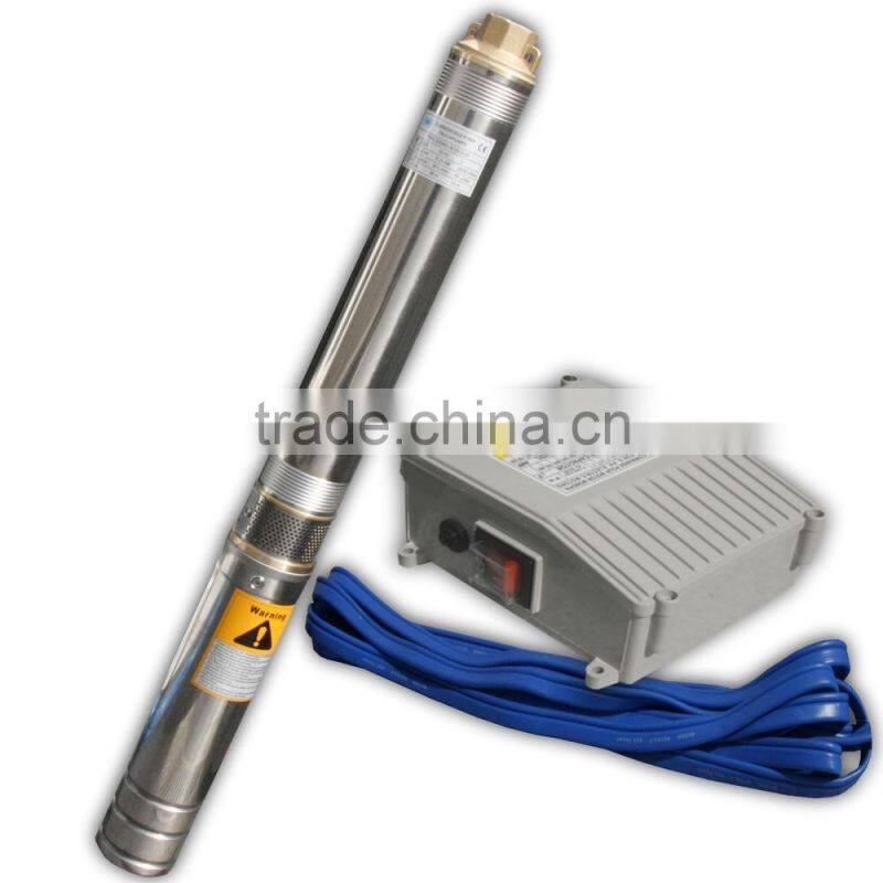 Top Quality 4'' 1.0HP Bore Water Stainless Steel Deep Well Submersible Pump