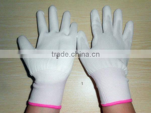 Nylon Knitted ESD Palm Coated PU Gloves ZM803