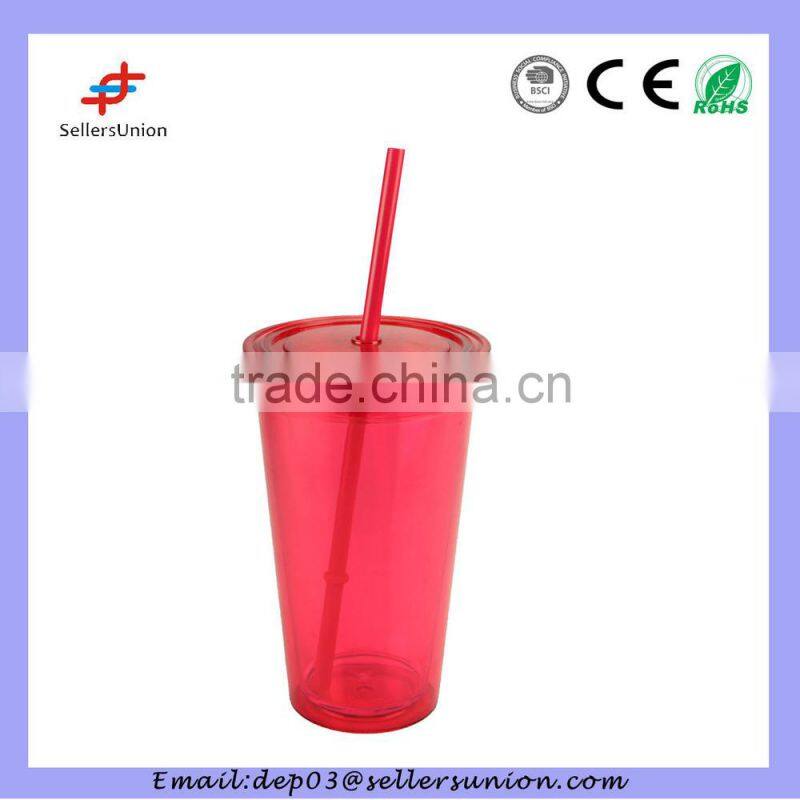Colorful plastic cups