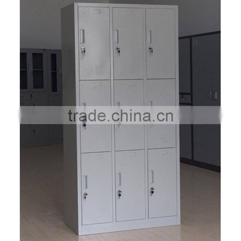 Metal Locker for Clothes/ Nine Doors Storage Cabinet Locker