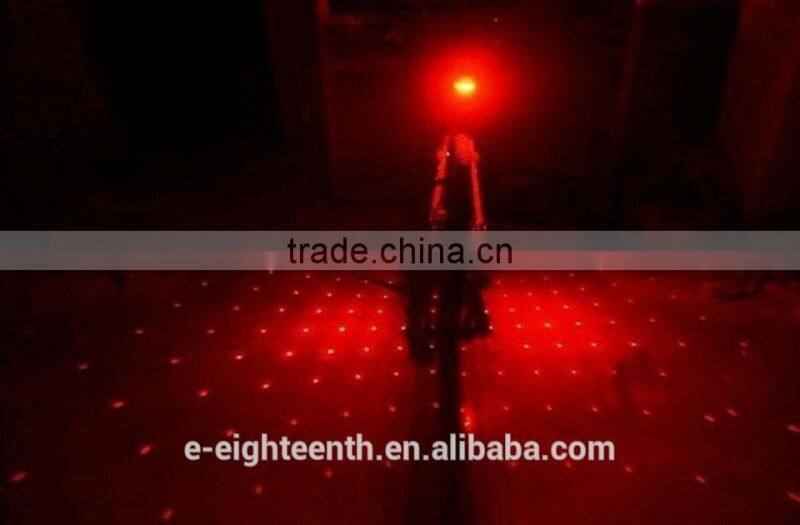 2016 Cycling Bike Bicycle Gypsophila Laser Projector Lamp and 5 LED Rear Tail Light
