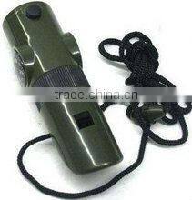 Seven in one outdoor multifunctional rescue whistle with compass outdoor survival whistle