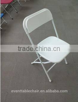 cheap wholesale plastic folding chair with steel frame