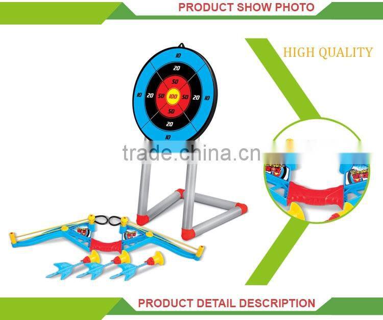Good quality kids sport toys plastic small bow and arrow target shooting toy