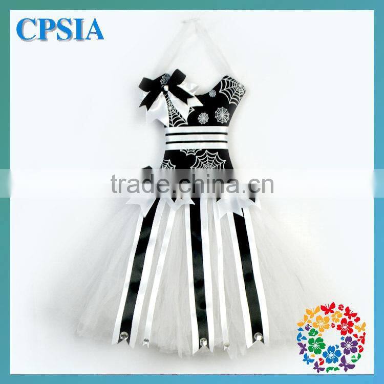 Brand New Cartoon Pattern Black Hair Bow Holder with Yellow Tulle Ideal Gift and Home Decoration