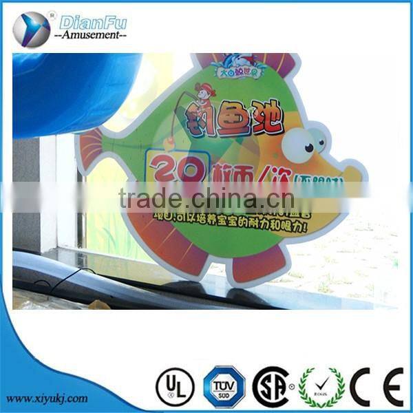 Children playground equipments rides fiberglass Elephant fishing pond