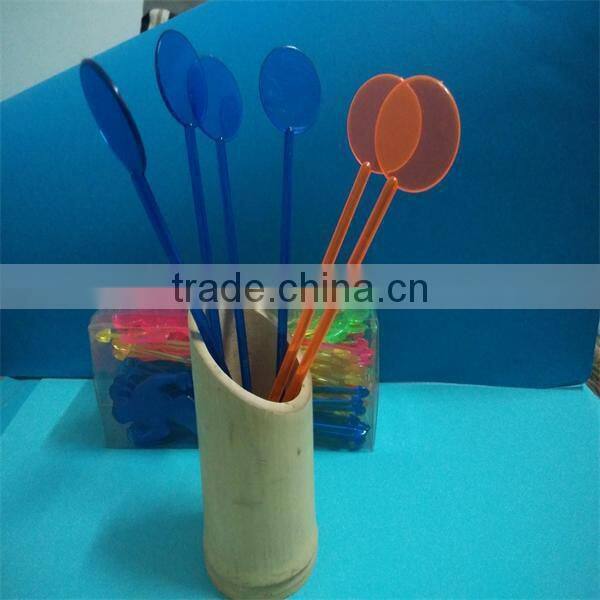 Promotion 2016 new product plastic custom cocktail stirrer
