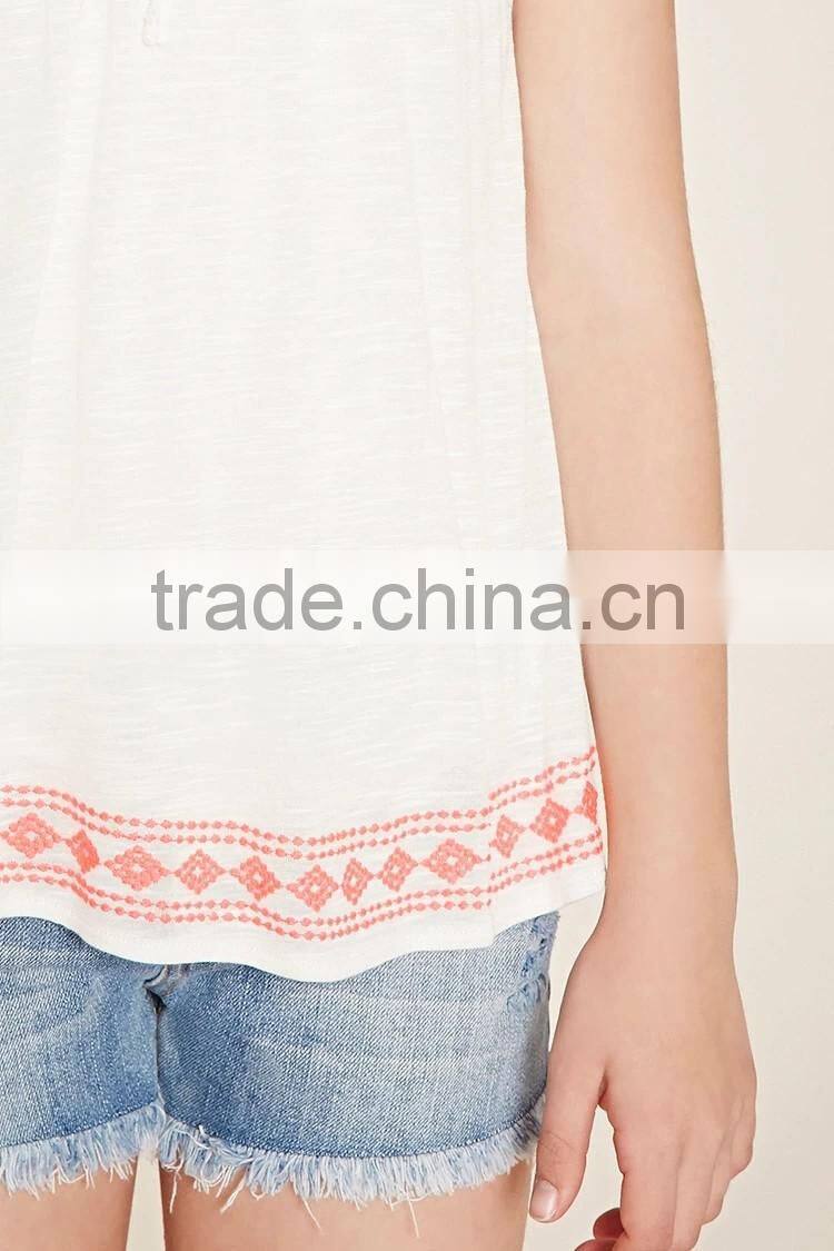 Girls Slub Knit Cami Children Clothing HST8057