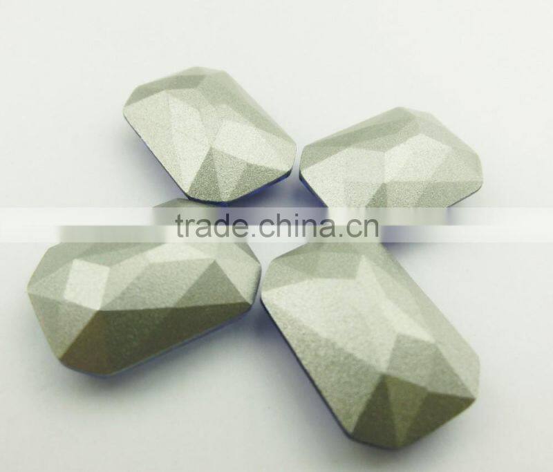 Loose Colorful Rectangle Machine Cut Faceted Fancy Stone Crystal Glass Bead