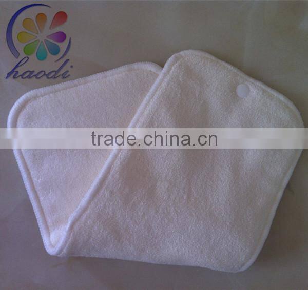 4 layers diaper insert;2 layers bamboo,2 layers microfiber reusable diaper insert
