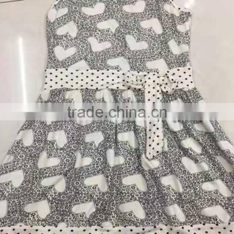 Girls china suppliers overruns garment dot print summer dresses