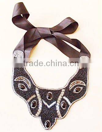 black beads necklace