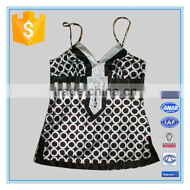 2016 Fashion Garment Womens Satin Sexy Camisoles
