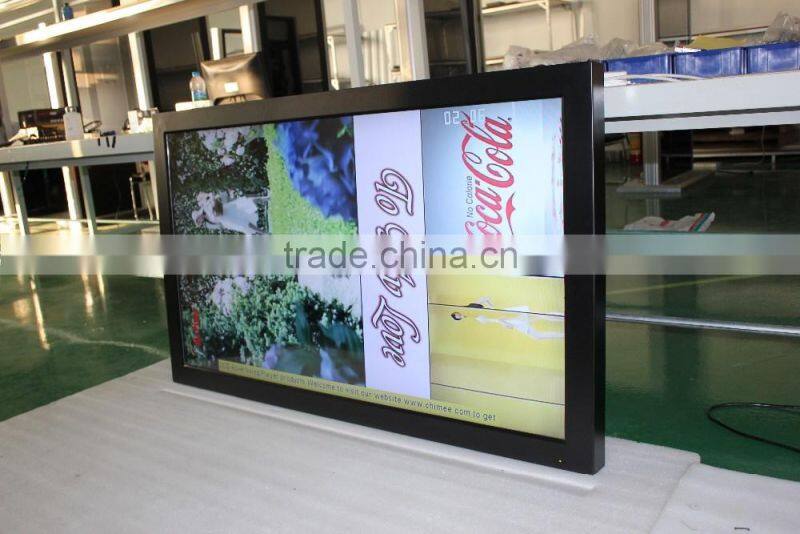 transparent color lcd display/LCD monitor for advertisement/55inch transparent lcd monitor