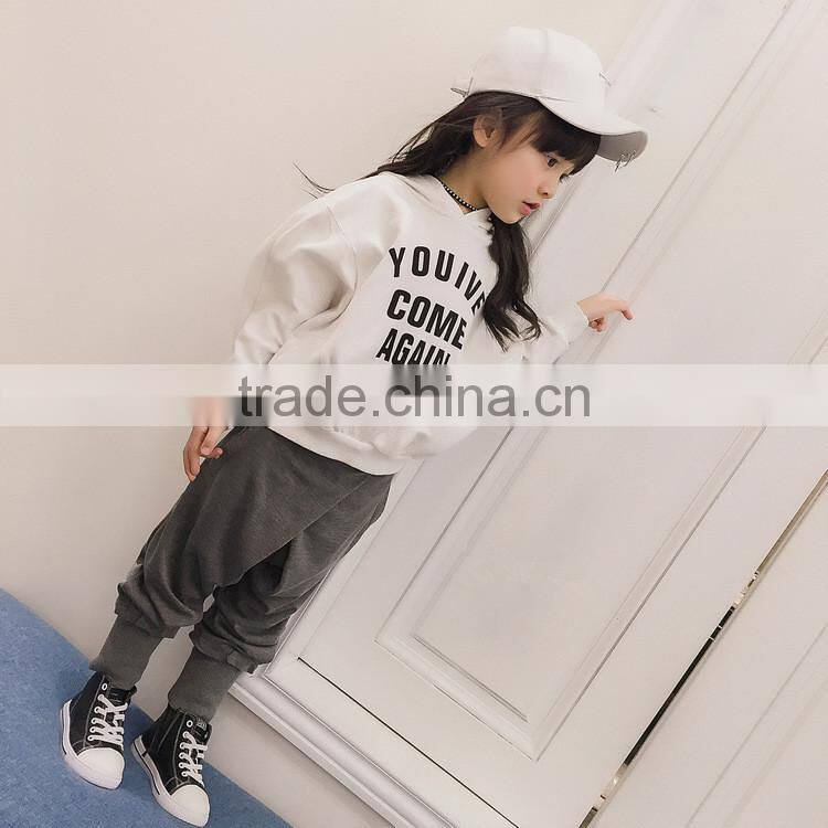 Girls Print Pullover Hoodies 100% Cotton Fleece Hoodie Sweatshirt Korean Style Custom Kids Clothing Online Shopping