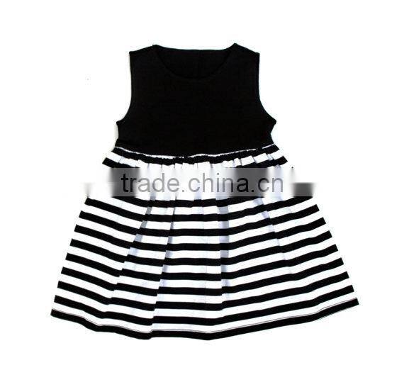 Baby Girl Summer Handmade Dresses Cotton Baby Clothes Wholesale Girls Soild Color Dress